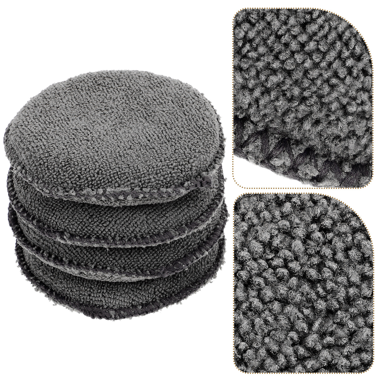 Wax Applicator Pad - 4Pcs Car Polishing Pads Microfiber Wax