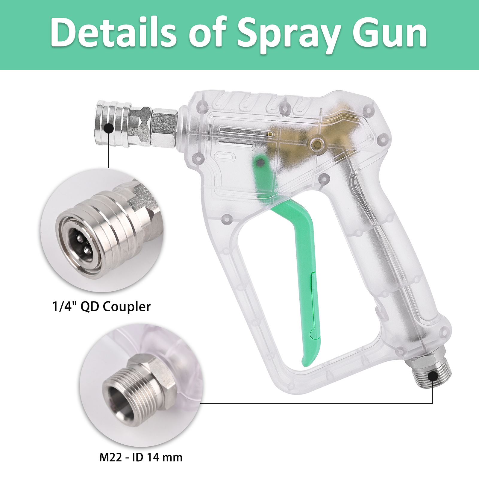 High Pressure Washer Gun with  - Foam Cannon Car Wash recensie en prijs