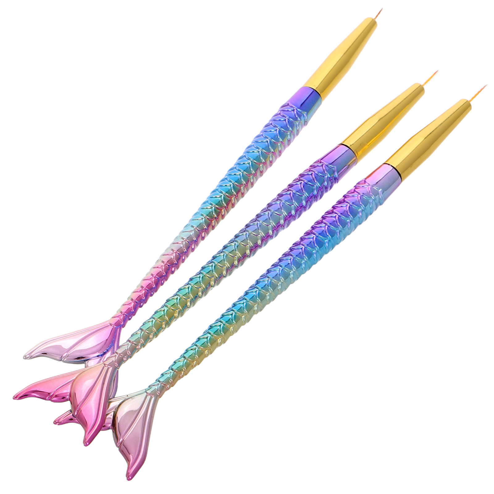 3Pcs Mermaid Tail Nail Art Lin - Detailing Brush Set recensie en prijs