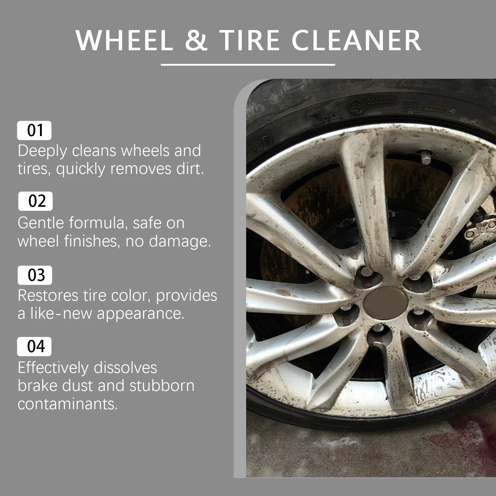 Professional Wheel Tire Cleane - Wheel Cleaner Alloy recensie en prijs