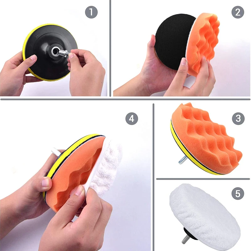 6pcs/8pcs/set Car Polishing Sp - Polish Pad Set Buffer recensie en prijs