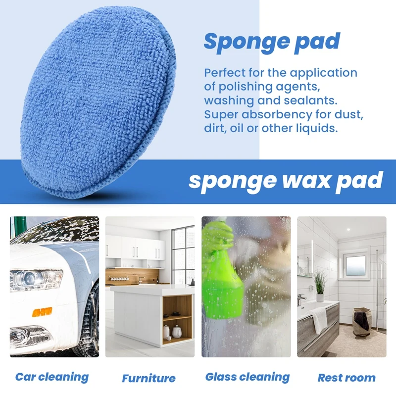 5Inch Microfiber Wax Applicato - Wax Applicator Pad recensie en prijs