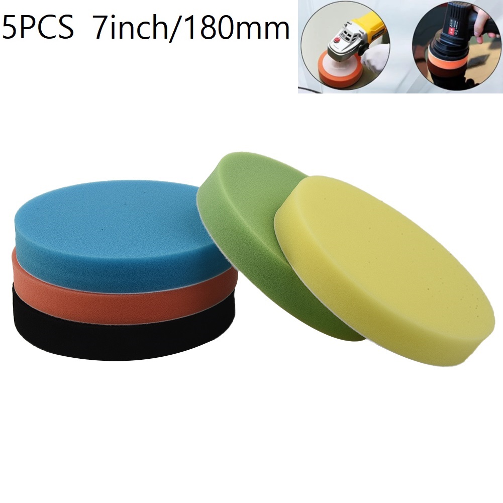5 Pcs Sponge Polishing Pad 7In - Polish Pad Set Buffer recensie en prijs