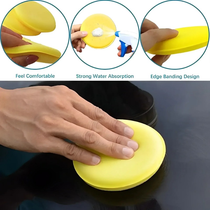 6PCS Car Care Foam Wax Applica - Wax Applicator Pad recensie en prijs