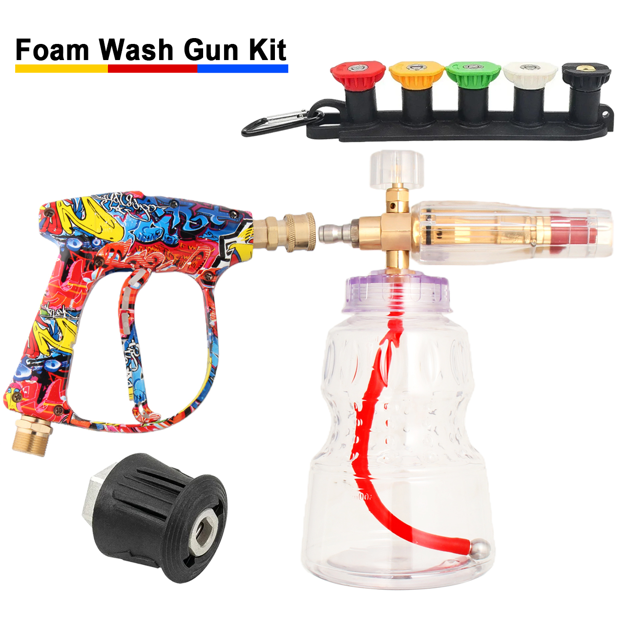 Vibrant Painted Spray Gun + Al - Foam Cannon Car Wash recensie en prijs