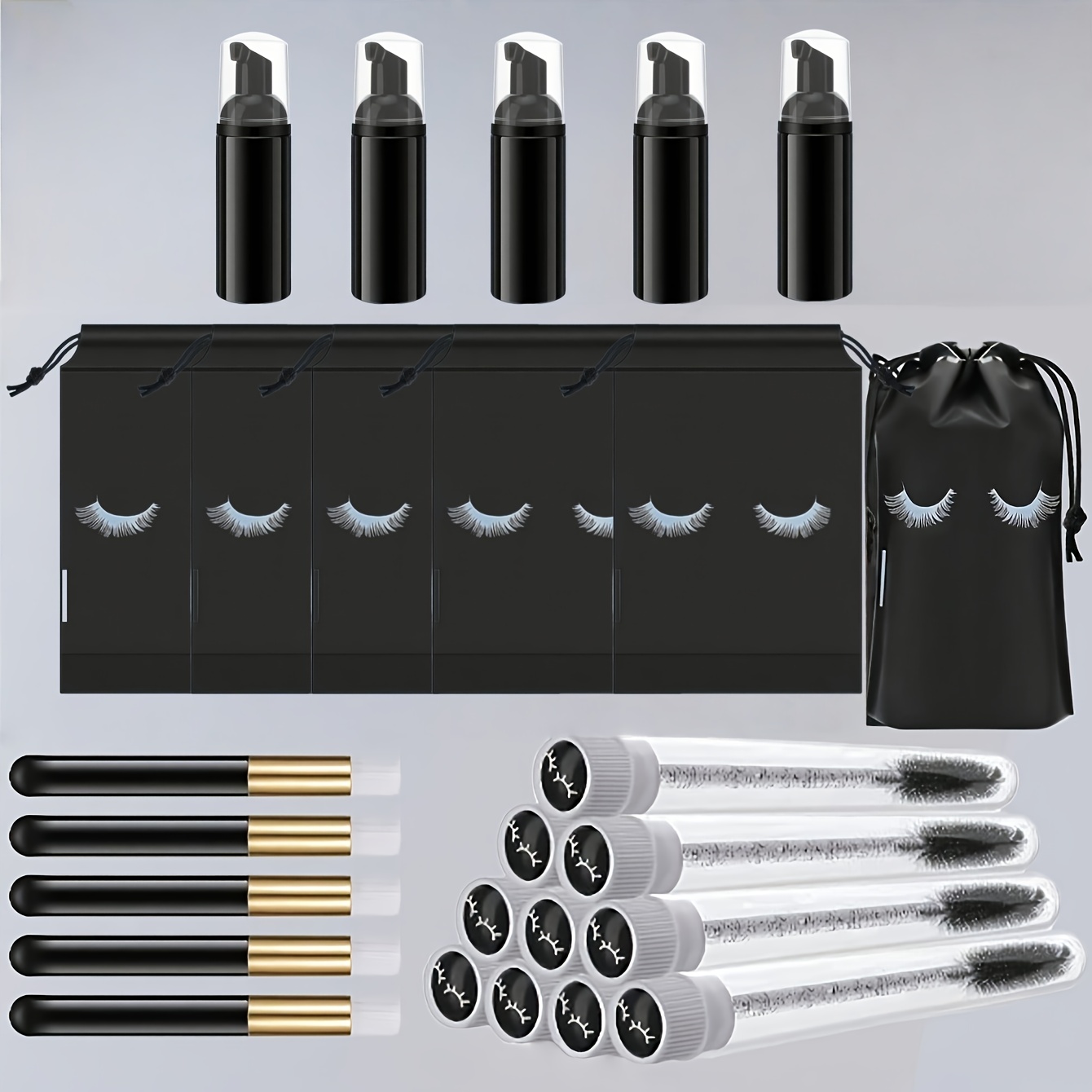 20Pcs Lash Care Kit - 5 Foam P - Detailing Brush Set recensie en prijs