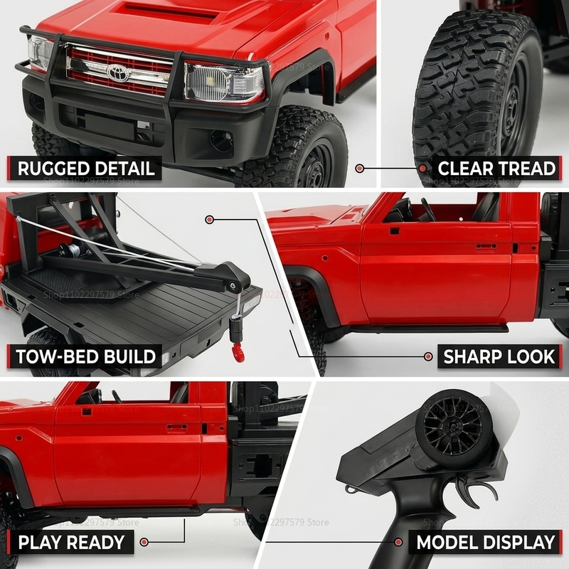 New MN82T RC Crawler 2.4G 4WD  - Dirt Brush Interior recensie en prijs