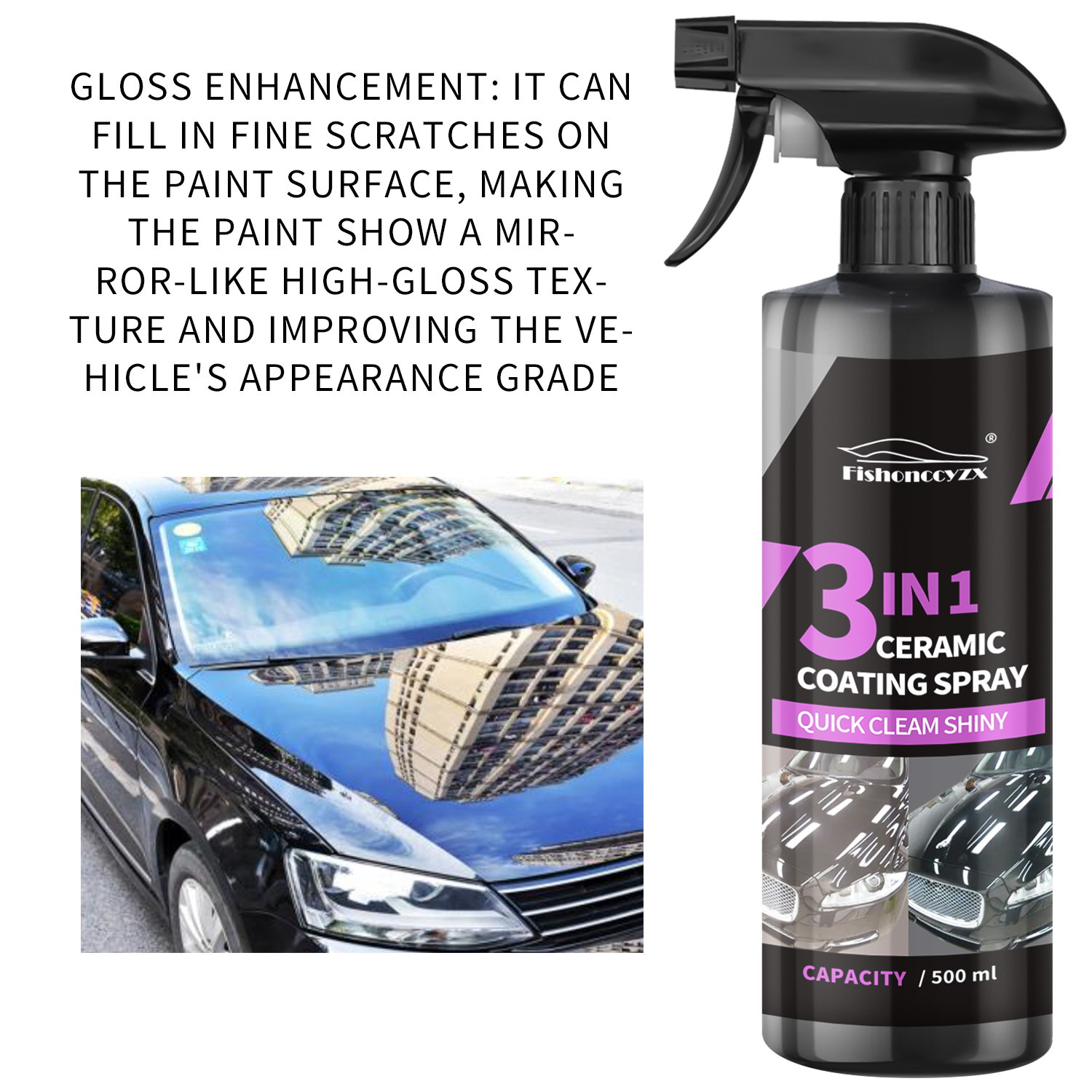 3 in 1 Car Ceramic Liquid Coat - Car Wax Ceramic Coating recensie en prijs