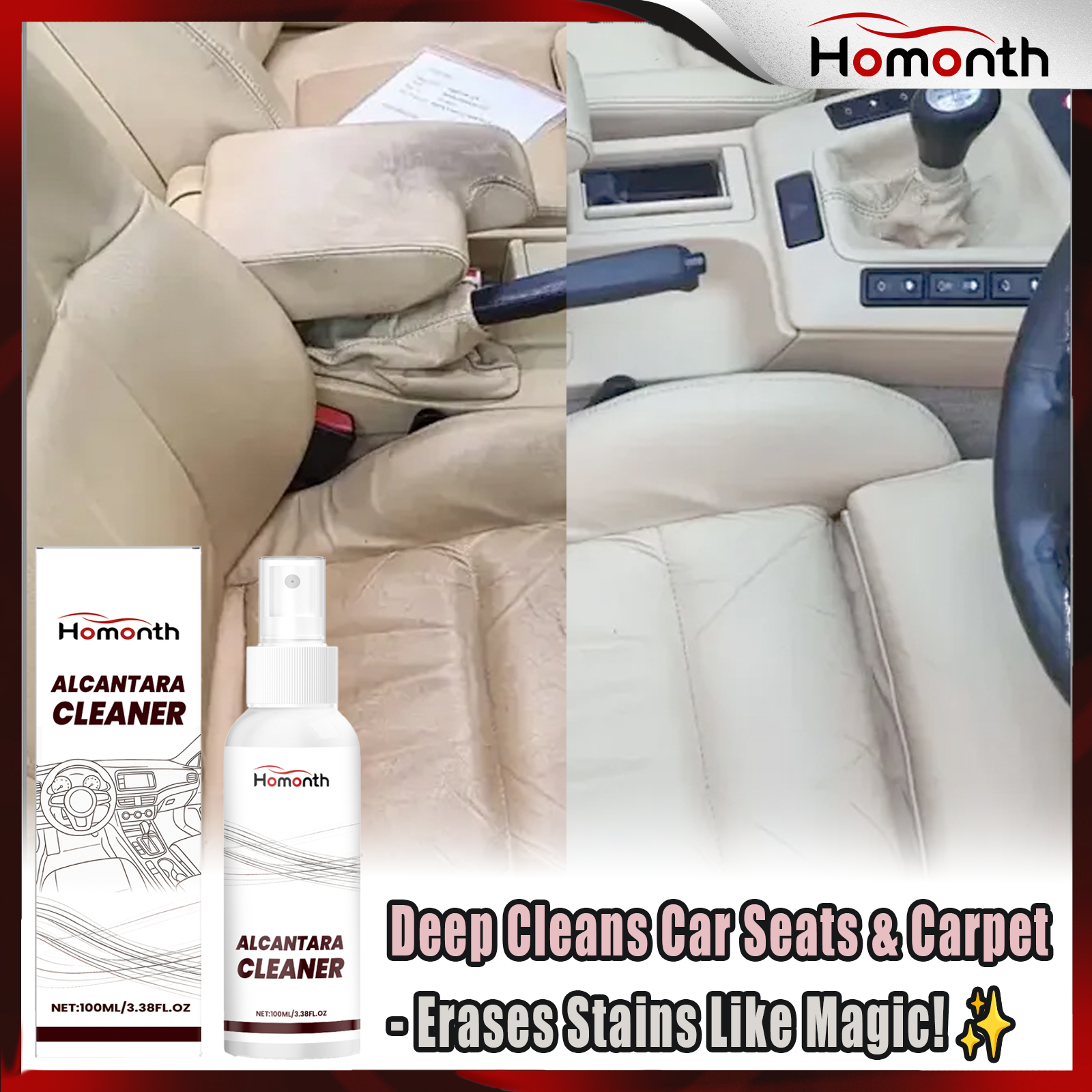 Car Interior Cleaning Spray Ca - Seat Cleaner Fabric recensie en prijs