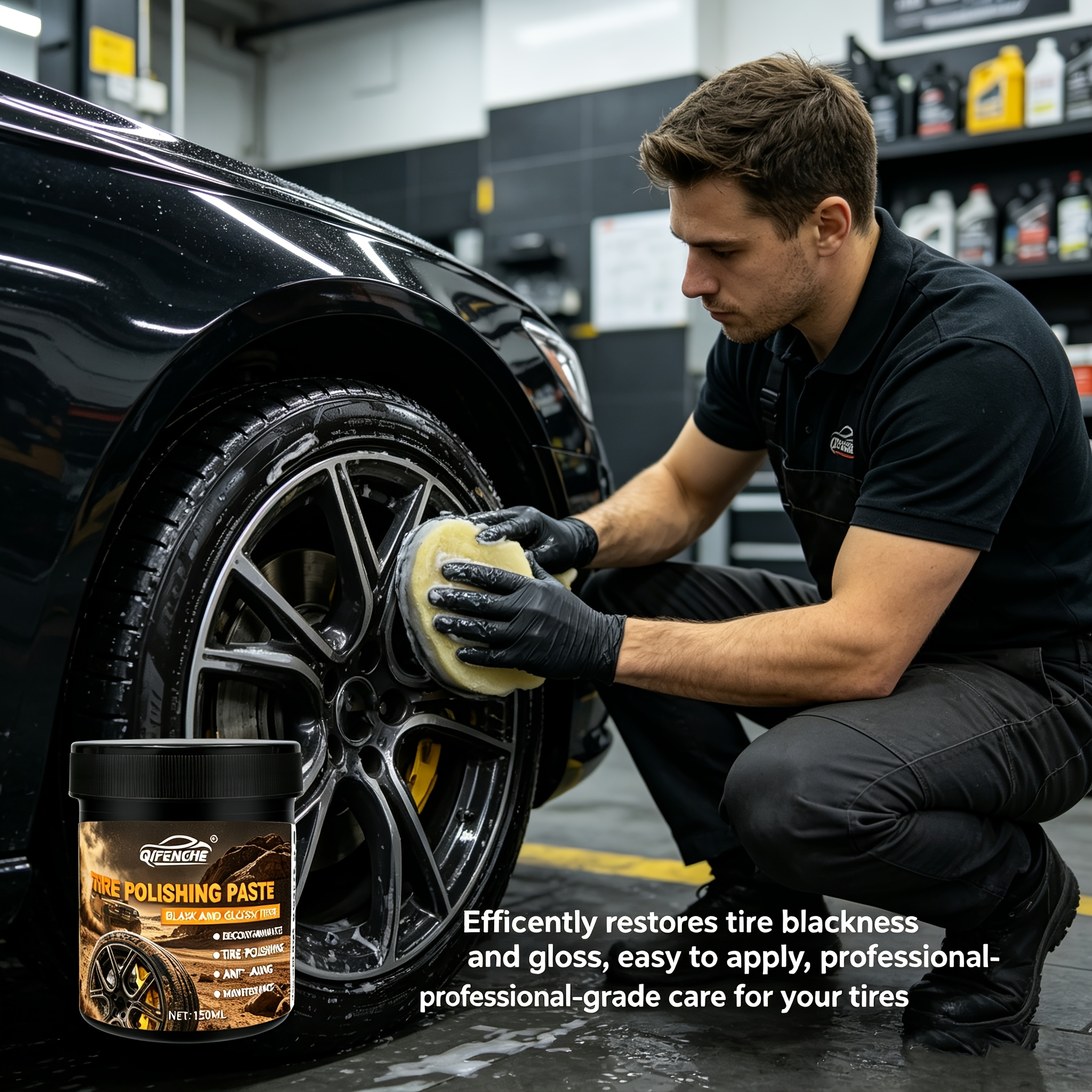 Car Tire Polish Paste Kit - Hi - Wax Applicator Pad recensie en prijs