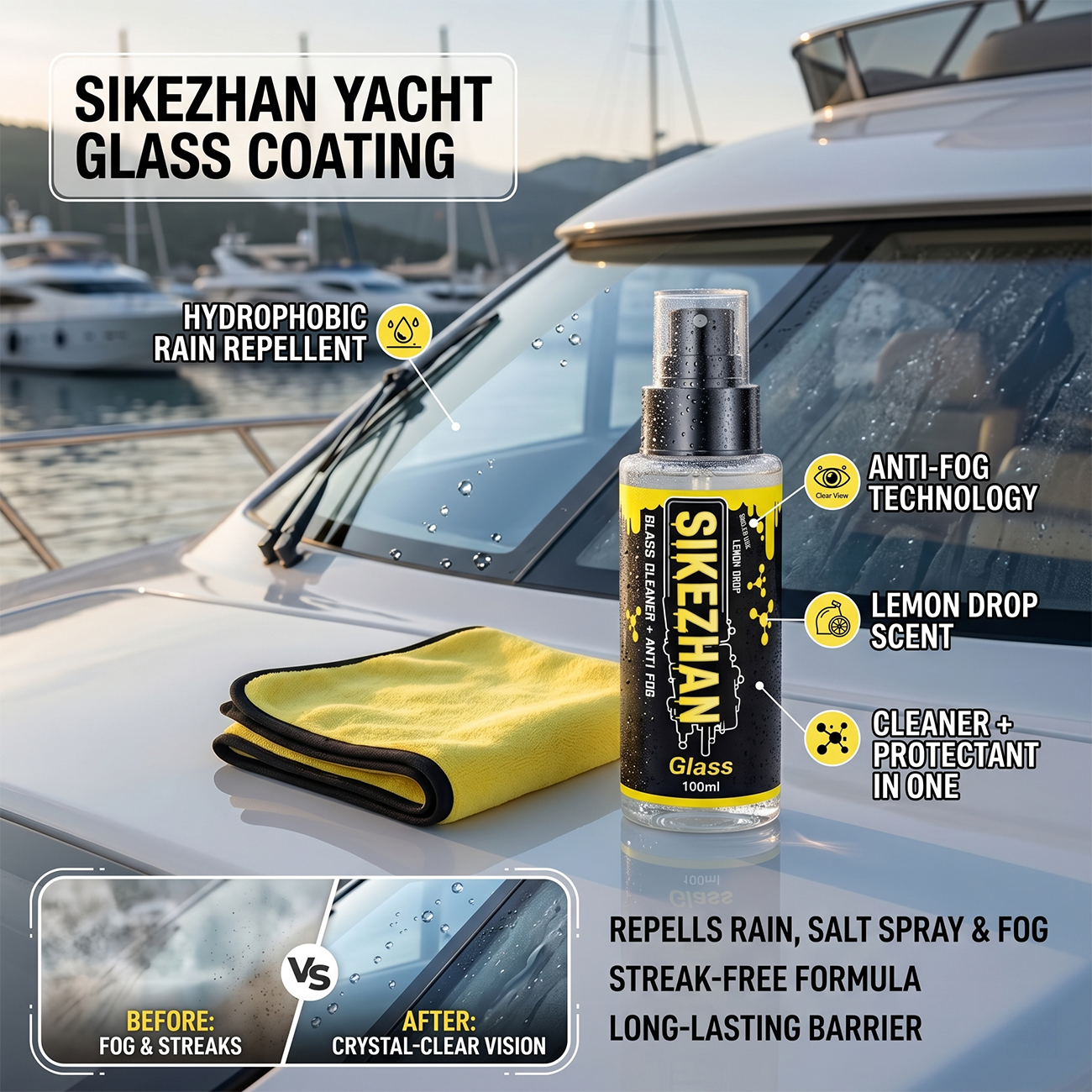 2-in-1 Anti-Fog Spray & Glass  - Glass Cleaner Streak recensie en prijs