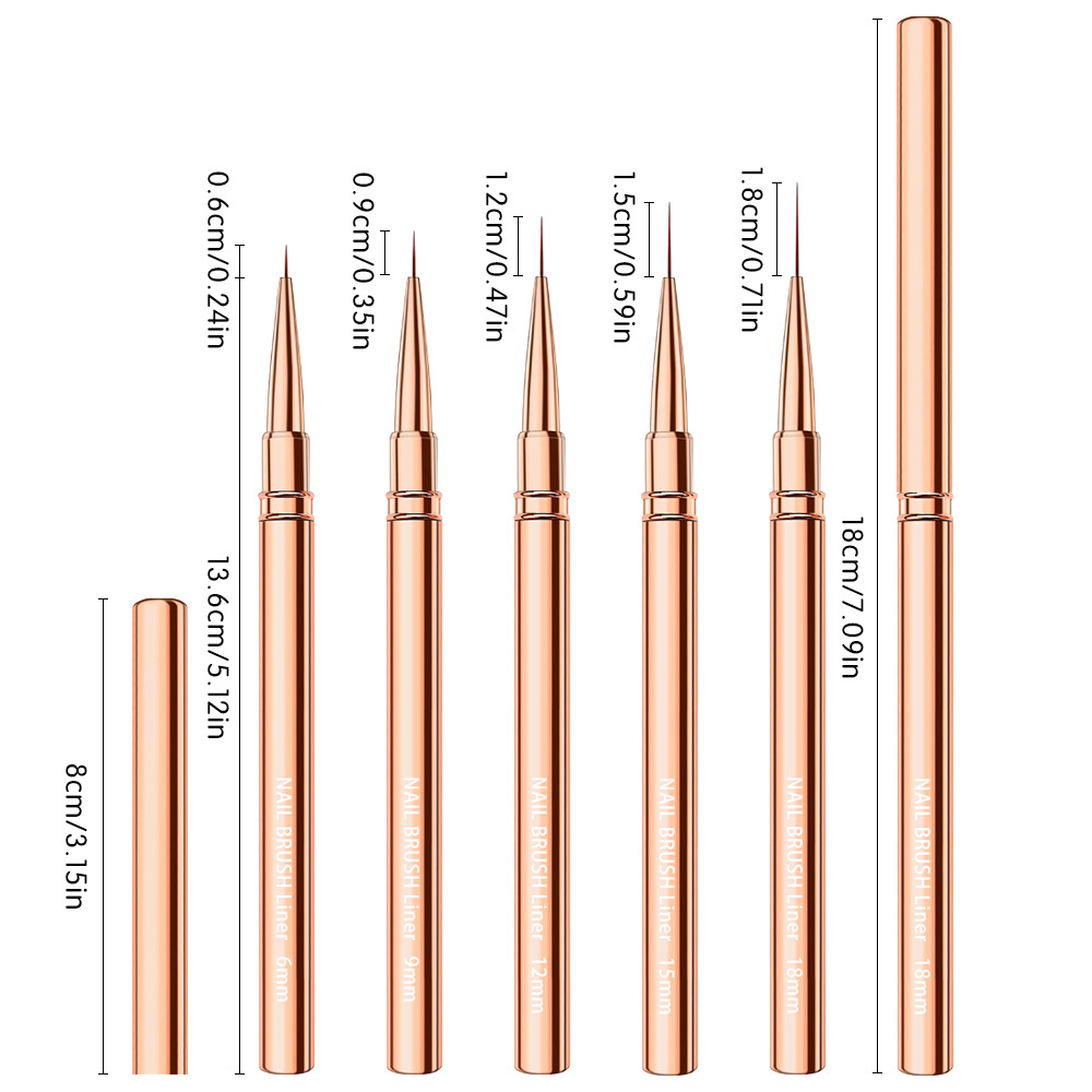 1/3/5pcs Nail Art Liner Brushe - Detailing Brush Set recensie en prijs