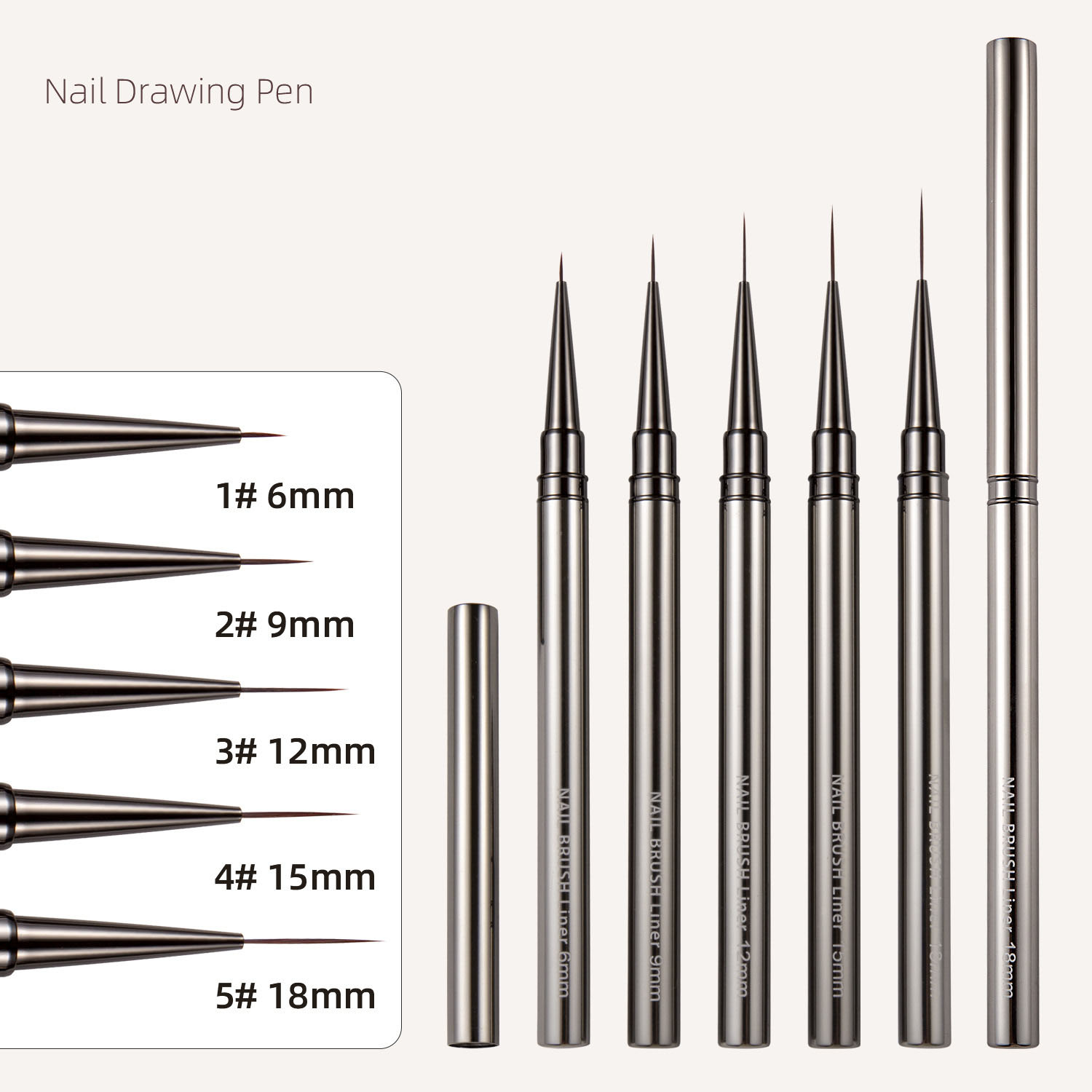1/3/5pcs Nail Art Liner Brushe - Detailing Brush Set recensie en prijs