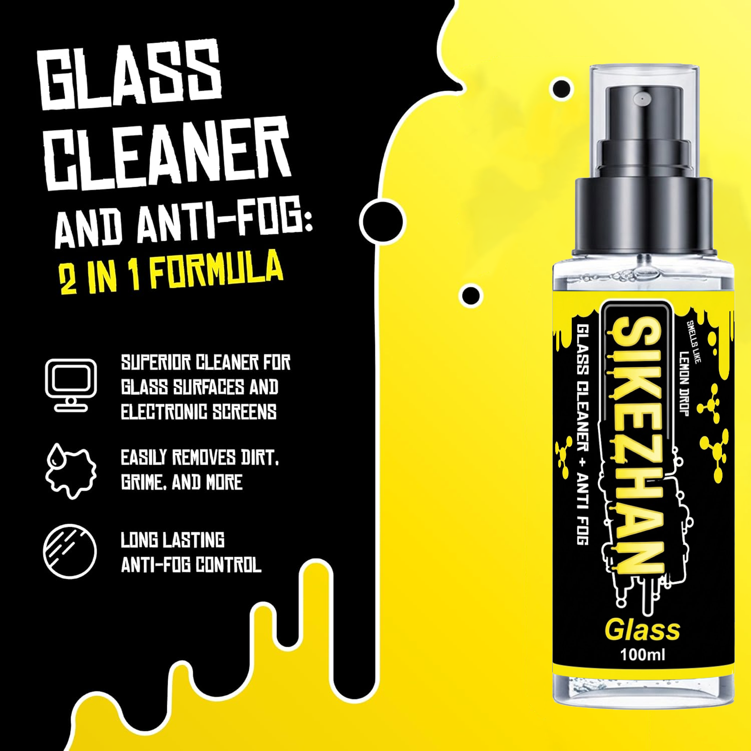 2in1 Anti Fog Spray Car Glass  - Glass Cleaner Streak recensie en prijs