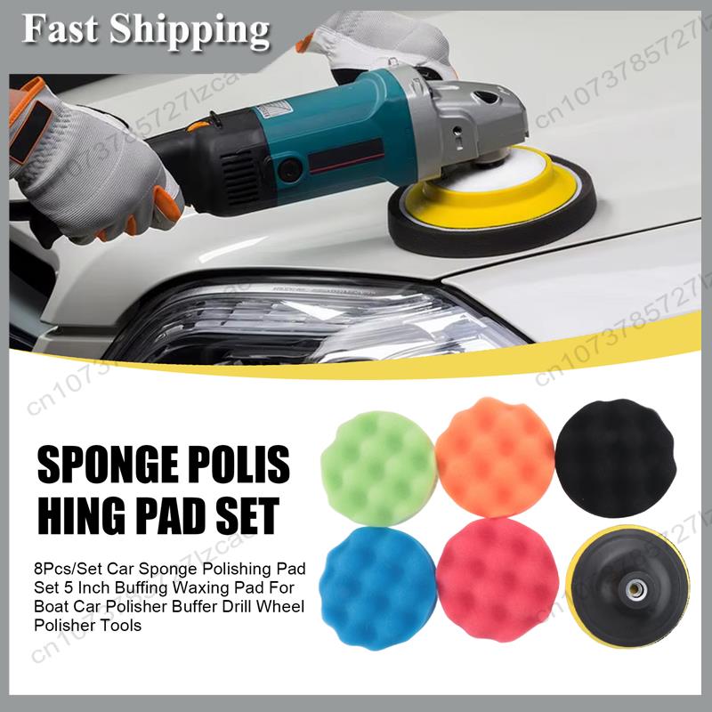 -A99Z 8Pcs/Set Car Sponge Poli - Polish Pad Set Buffer recensie en prijs