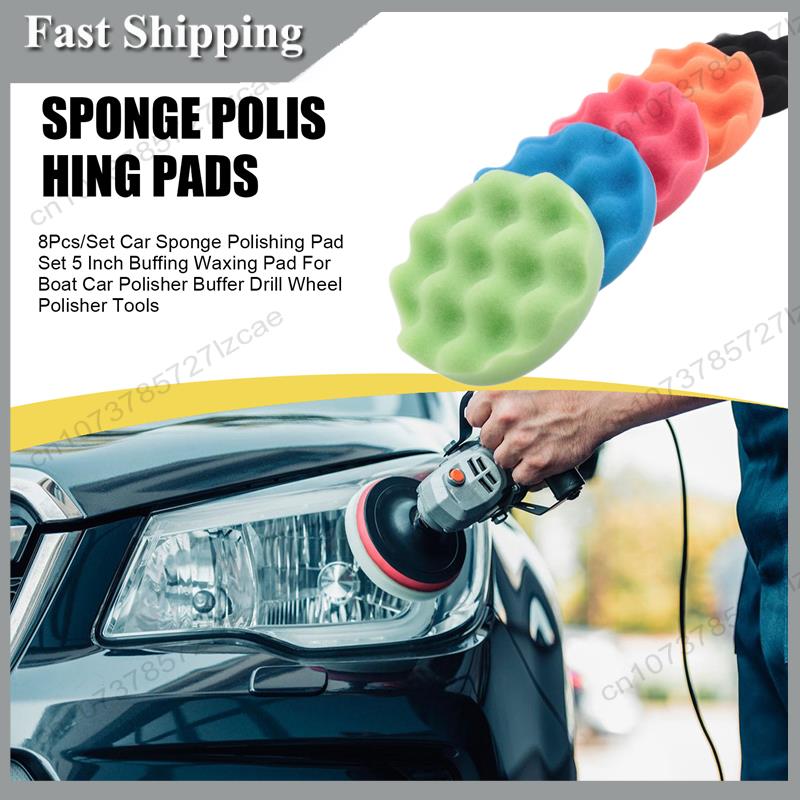 -A99Z 8Pcs/Set Car Sponge Poli - Polish Pad Set Buffer recensie en prijs