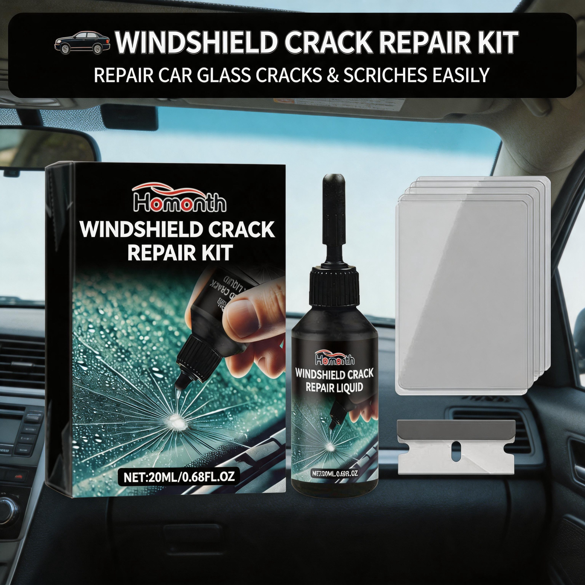 Car Glass Care Kit, Profession - Glass Cleaner Streak recensie en prijs