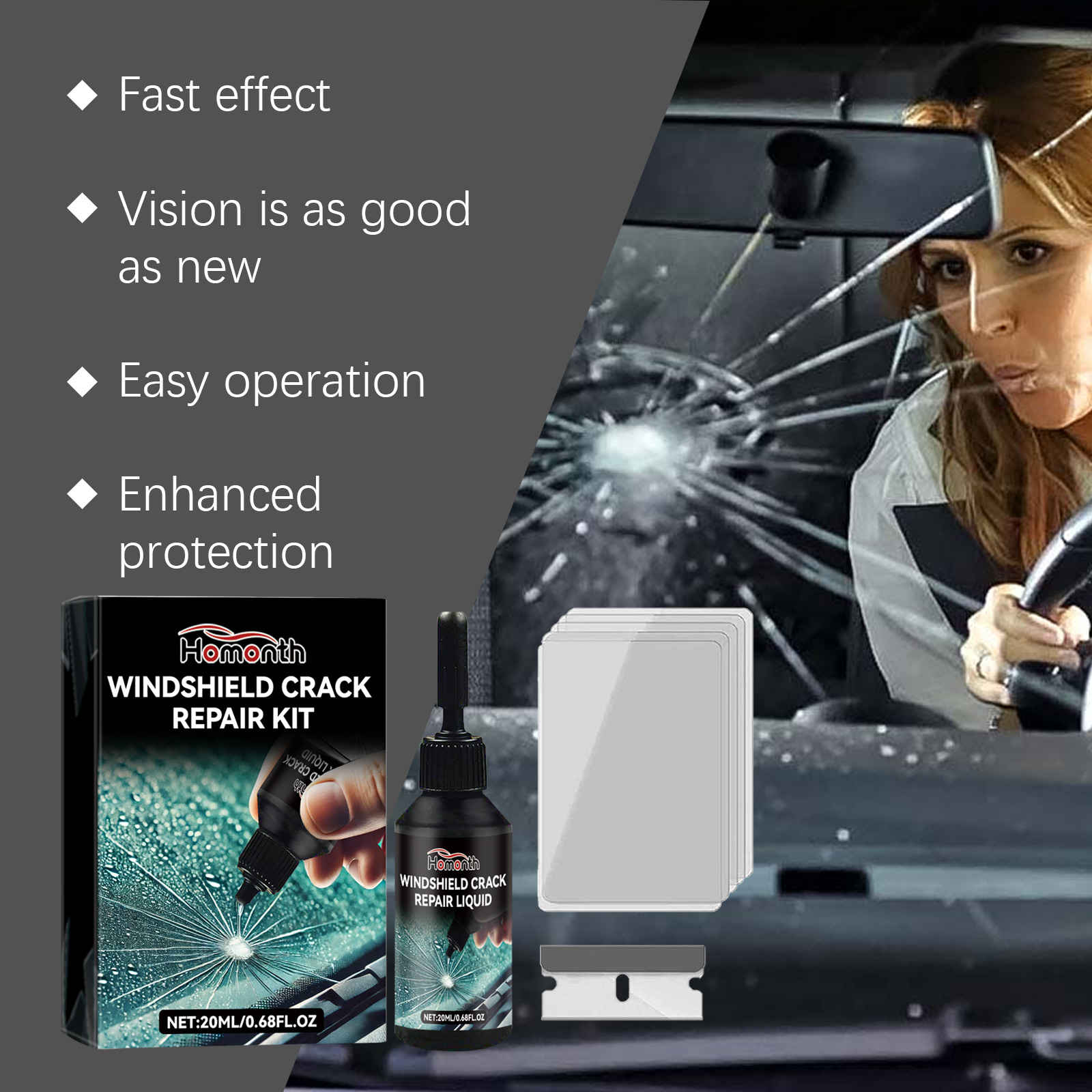 Car Glass Care Kit, Profession - Glass Cleaner Streak recensie en prijs