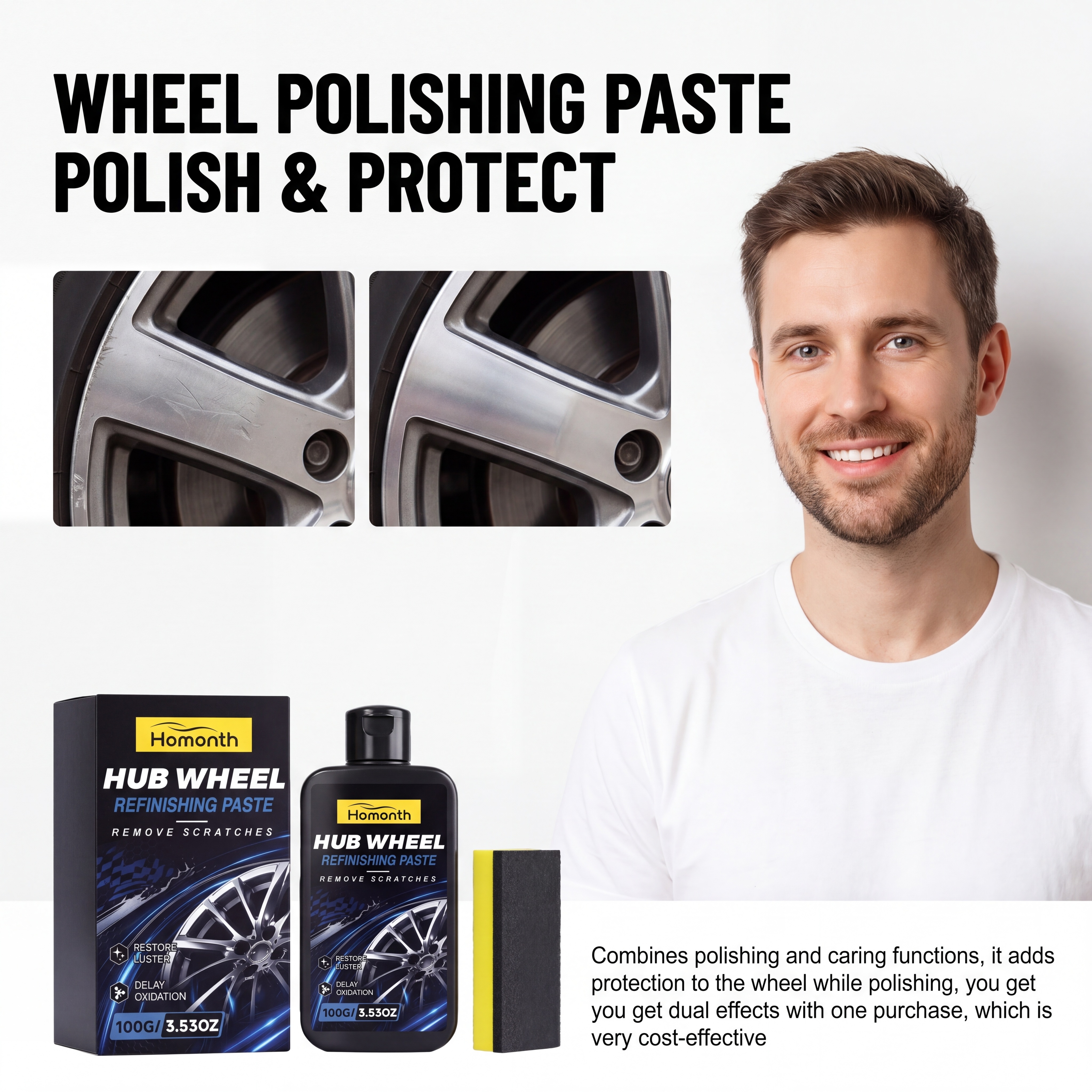 Wheel Polish Paste Scratch Rem - Wheel Cleaner Alloy recensie en prijs