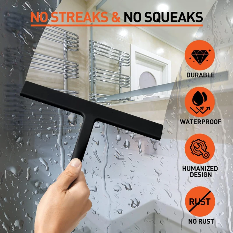 Silicone Squeegee Streak Free  - Glass Cleaner Streak recensie en prijs