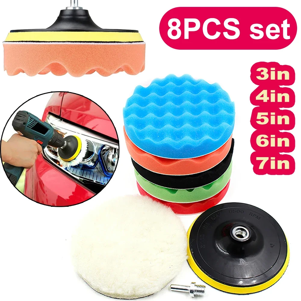 New 8Pcs Car Polishing Pads Ki - Polish Pad Set Buffer recensie en prijs
