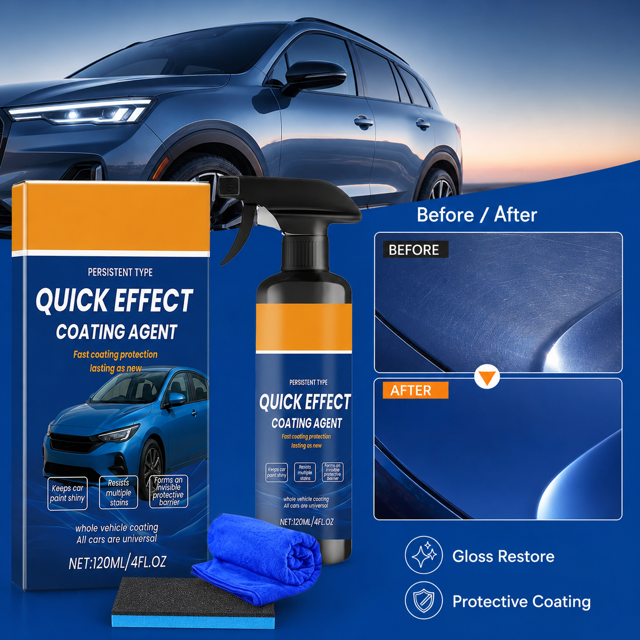 Car Coating Spray Quick Effect - Car Wax Ceramic Coating recensie en prijs