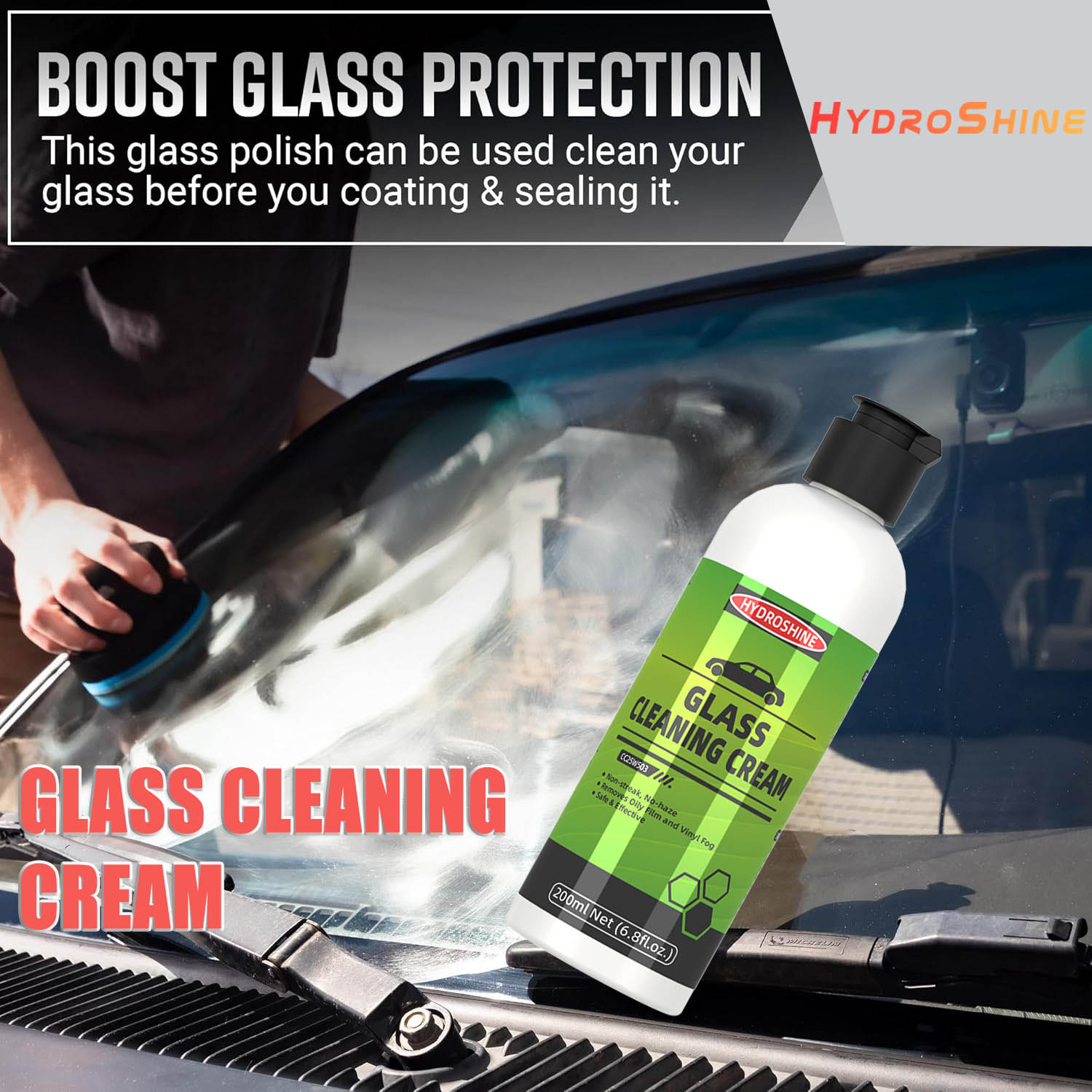 Hydroshine Car Glass Oil Film  - Glass Cleaner Streak recensie en prijs