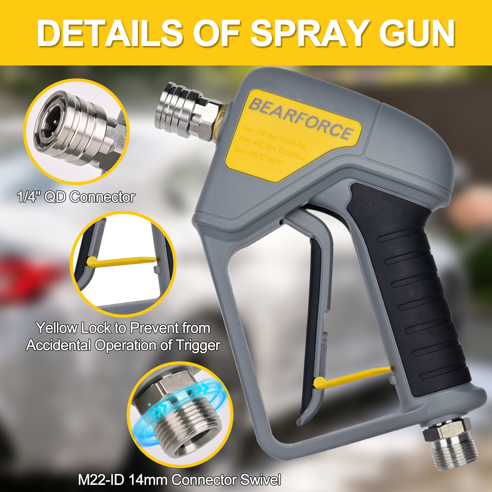 BEAR FORCE Pressure Washer Spr - Pressure Washer Foam Gun recensie en prijs
