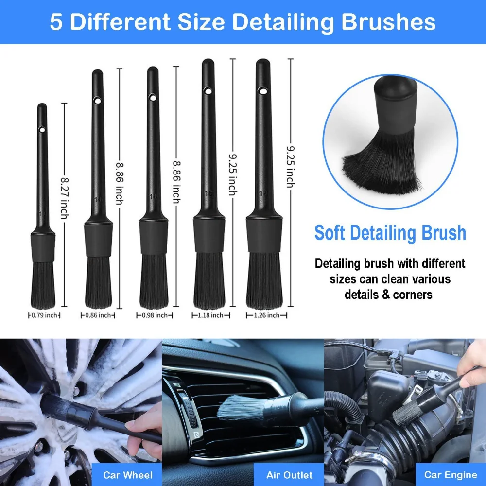 Car Wash Brush Set Detailing B - Dirt Brush Interior recensie en prijs