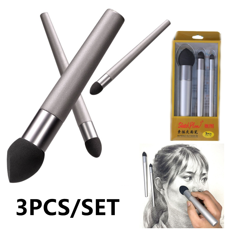 3Pcs Sketch Pen Brush Sponge W - Detailing Brush Set recensie en prijs