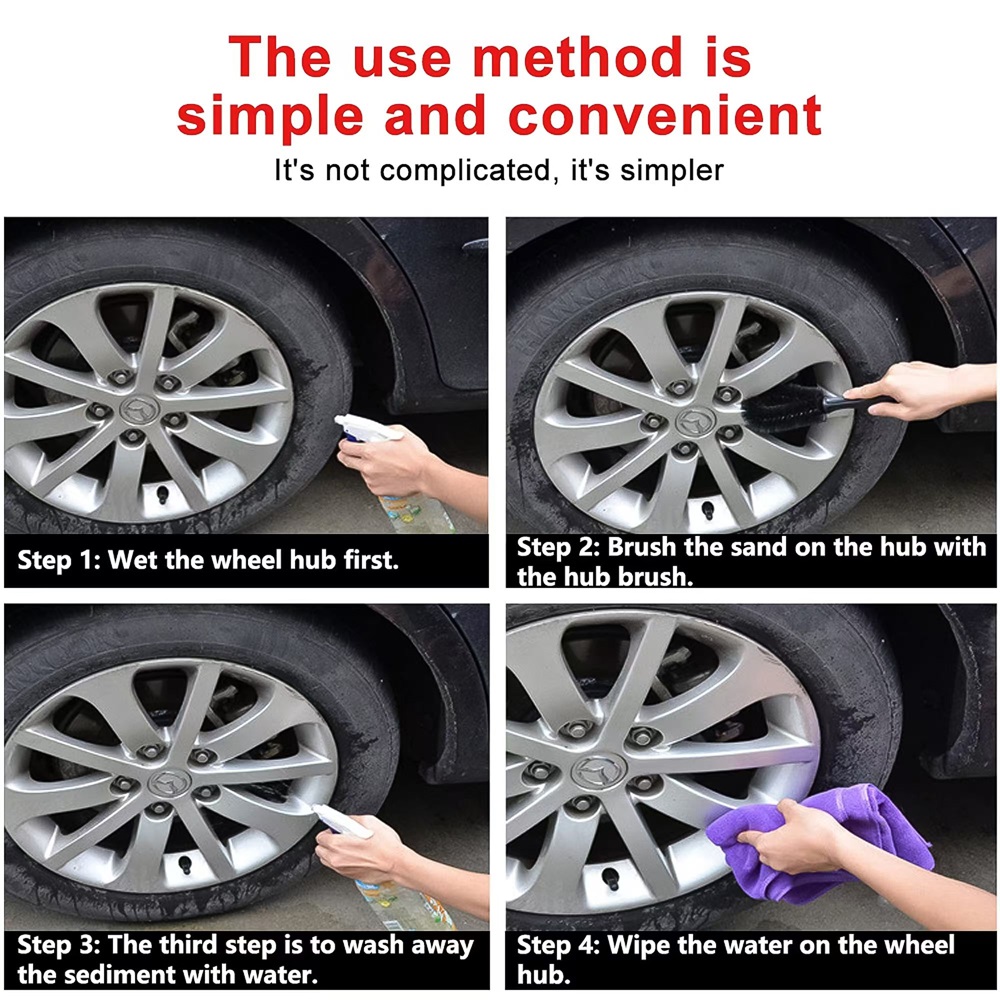 Car Wheel Brush Soft Bristle T - Wheel Cleaner Alloy recensie en prijs