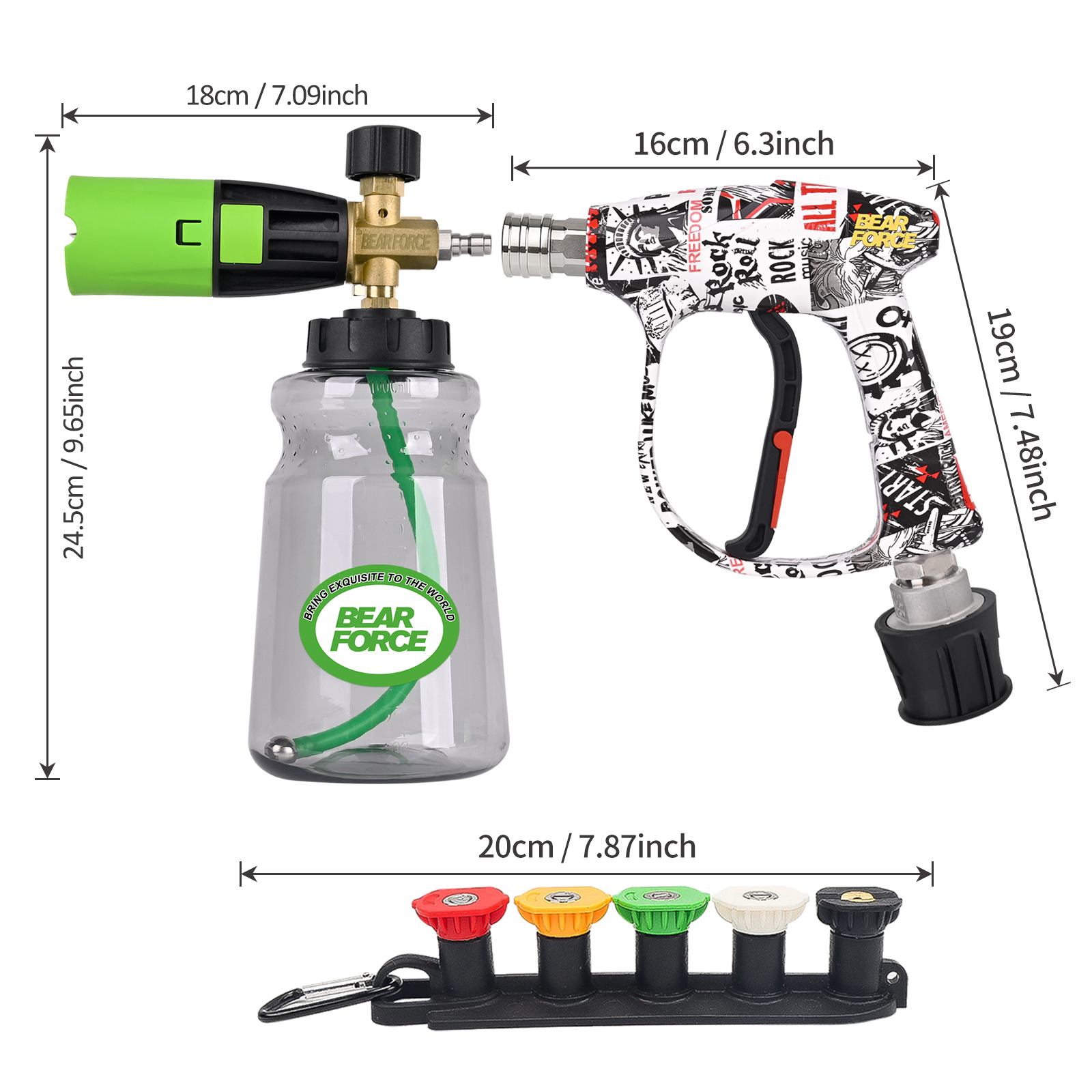 BEAR FORCE Pressure Washer Foa - Foam Cannon Car Wash recensie en prijs